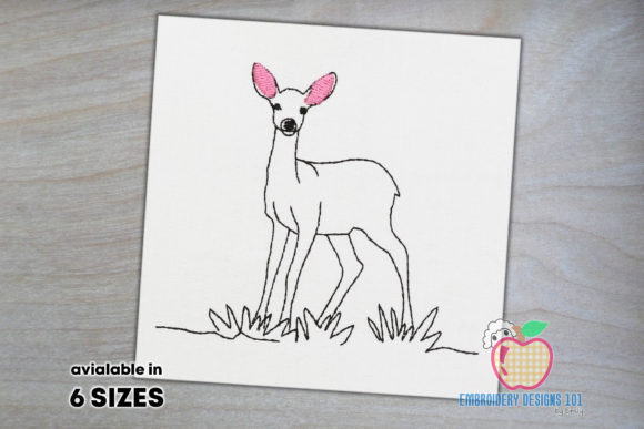 Fawn Standing on Grass Sketch: A Designer's Review