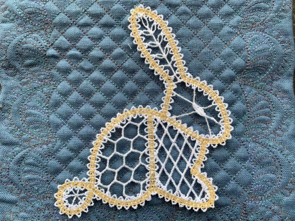 Lace Bunny Review: A Battenburg Style Embroidery Design