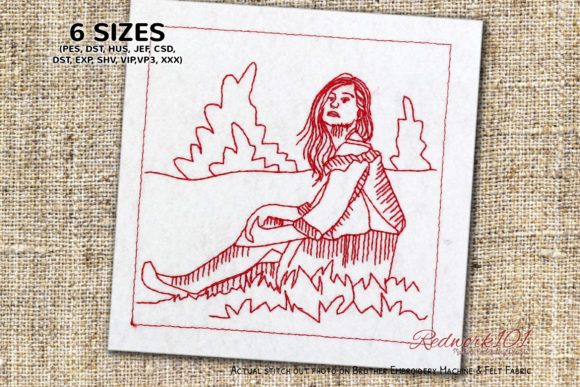 Model Woman Redwork: A Seasonal Embroidery Review