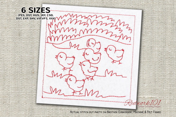 Noisy Chicks Chirping Lineart: A Sweet Embroidery Review