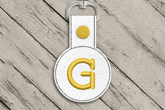 Review: Letter G ITH Round Key Fob Applique Design