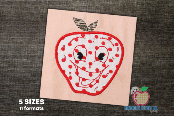Review: Red Smiling Strawberry Applique for Boutique Sweatshirts