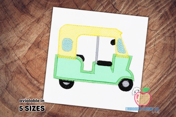 Review: The Auto Rickshaw for a Ride Applique Design