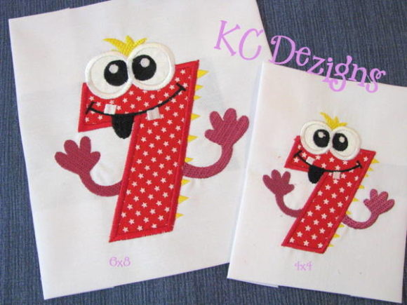 Silly Monster Number 7 Applique Design Review