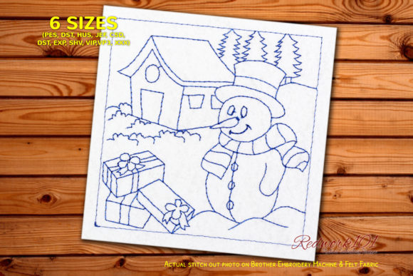 Snowman with Gifts Redwork: A Boutique Sweatshirt Review