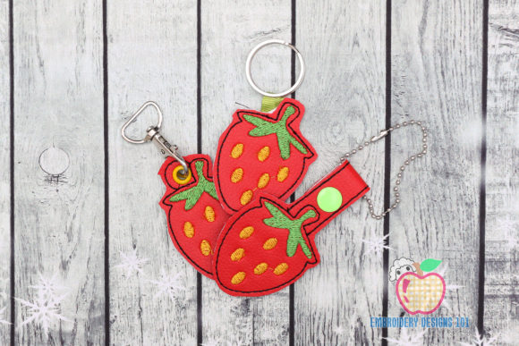 Strawberry ITH Keyfob: A Designer's Review for Small Business Merch