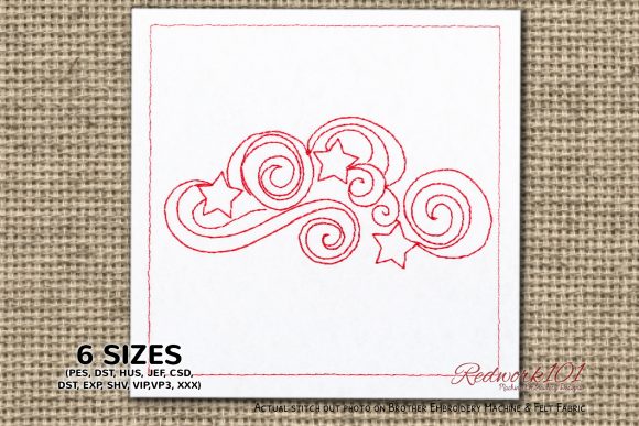 Swirls Stars Redwork: A Designer's Review for Real Projects